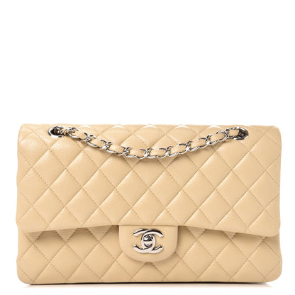 Chanel Caviar Quilted Medium Double Flap Beige Clair 1 of 10