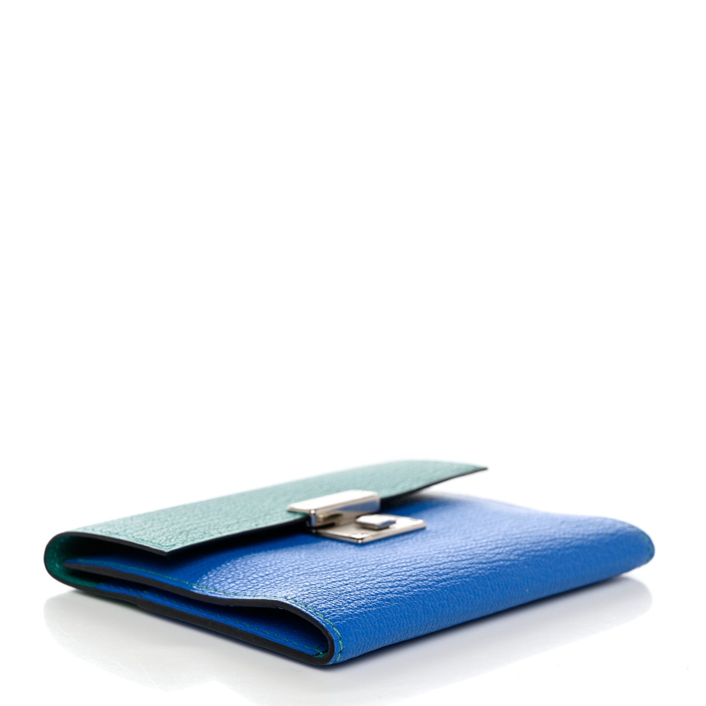 Chevre Mysore Mini Clic Card Holder Bleu Hydra Vert Verone