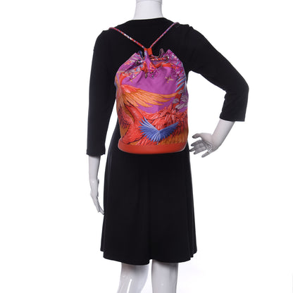 Hermes Silk Swift Flamingo Party Soie Cool Capucine 2 of 10