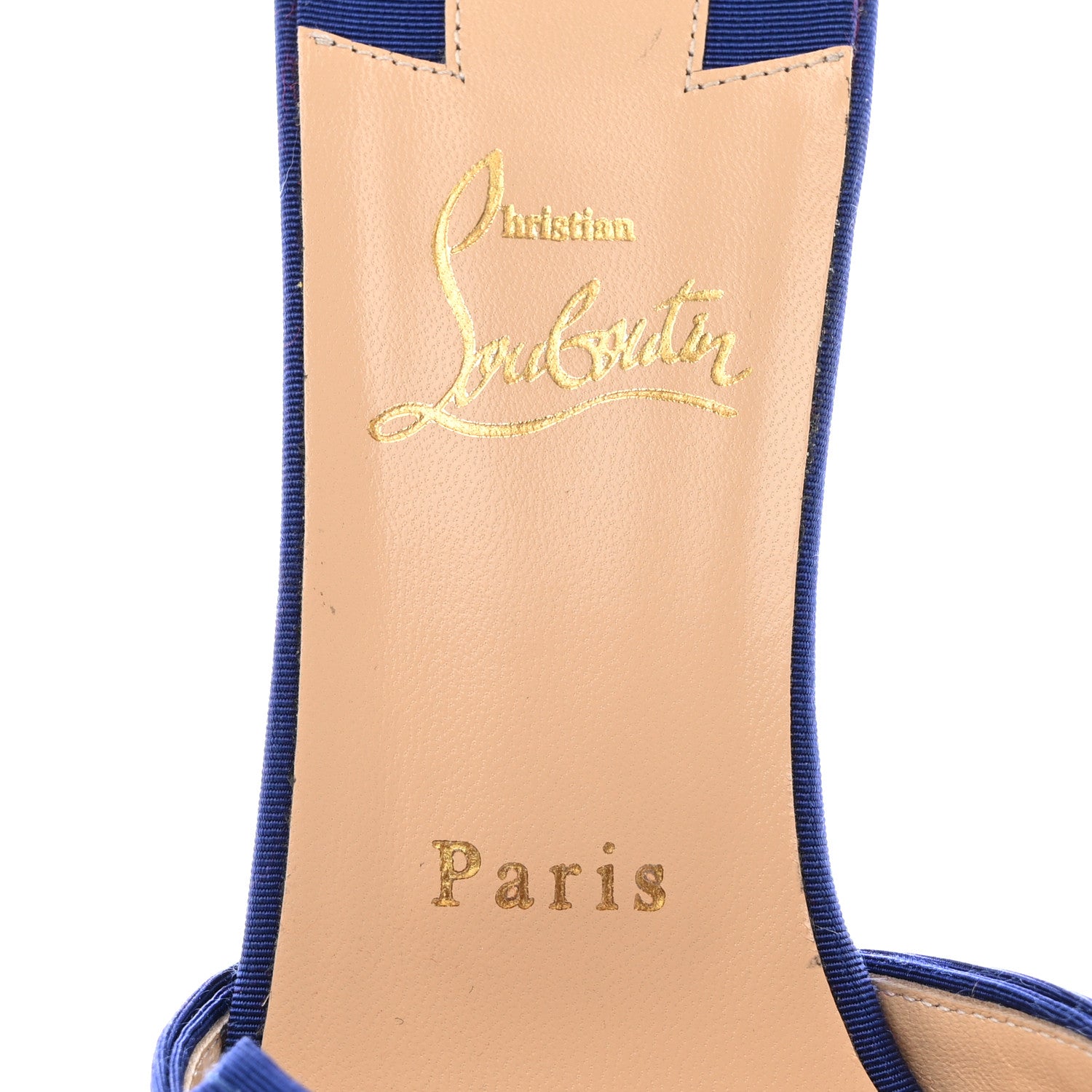 Christian Louboutin Grosgrain Marie Ann 55 Sandals 40 Blue 7 of 10