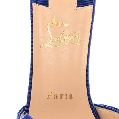 Christian Louboutin Grosgrain Marie Ann 55 Sandals 40 Blue 7 of 10