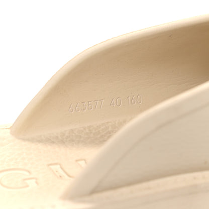 Gucci Rubber Monogram GG Go Through Platform Slide Clogs 40 Mystic White 9 of 11