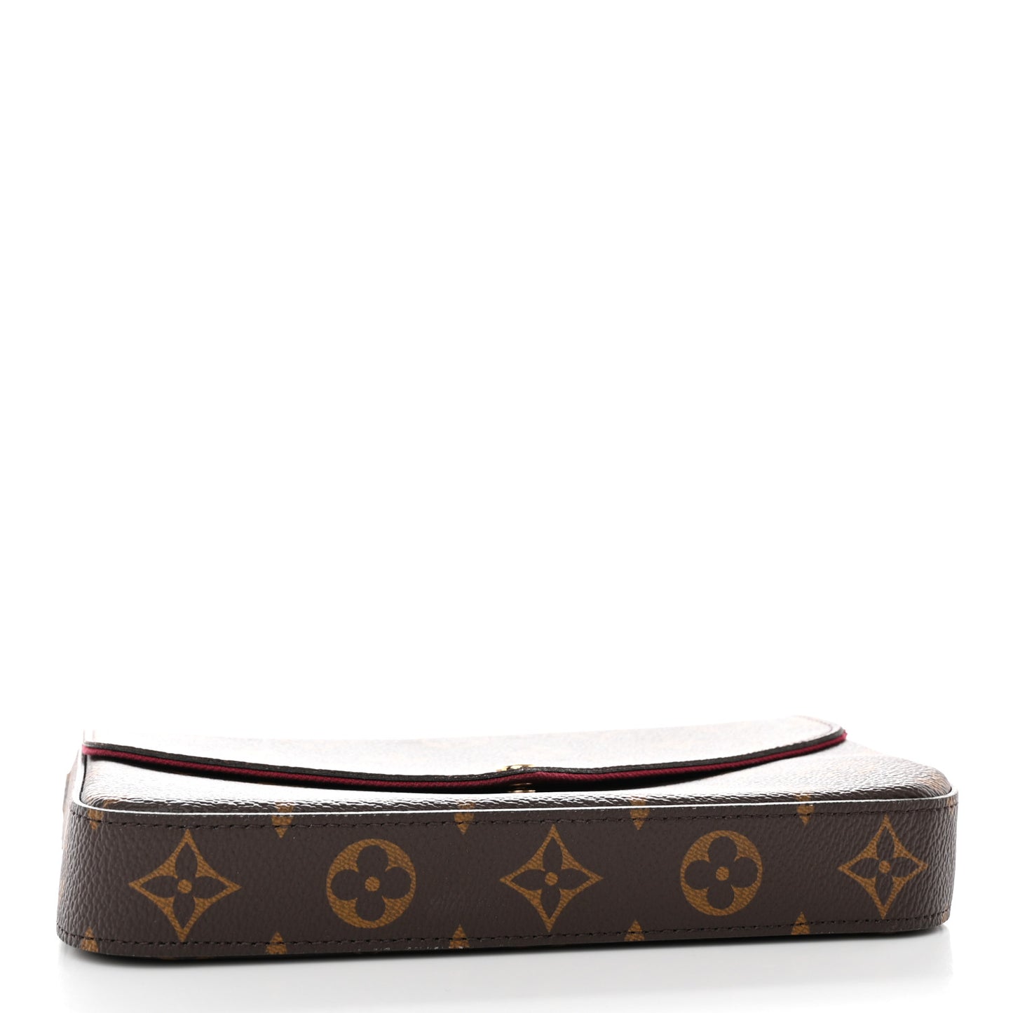 Monogram Pochette Felicie Chain Wallet Fuchsia