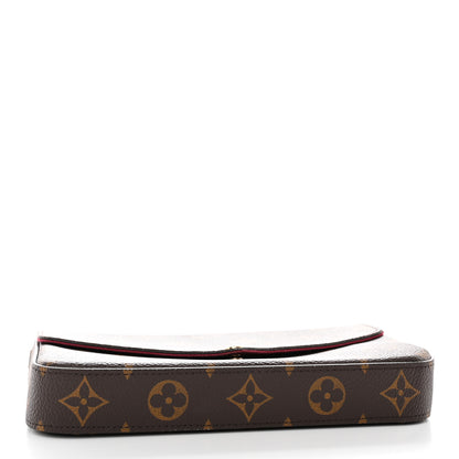 Louis Vuitton Monogram Pochette Felicie Chain Wallet Fuchsia 4 of 16
