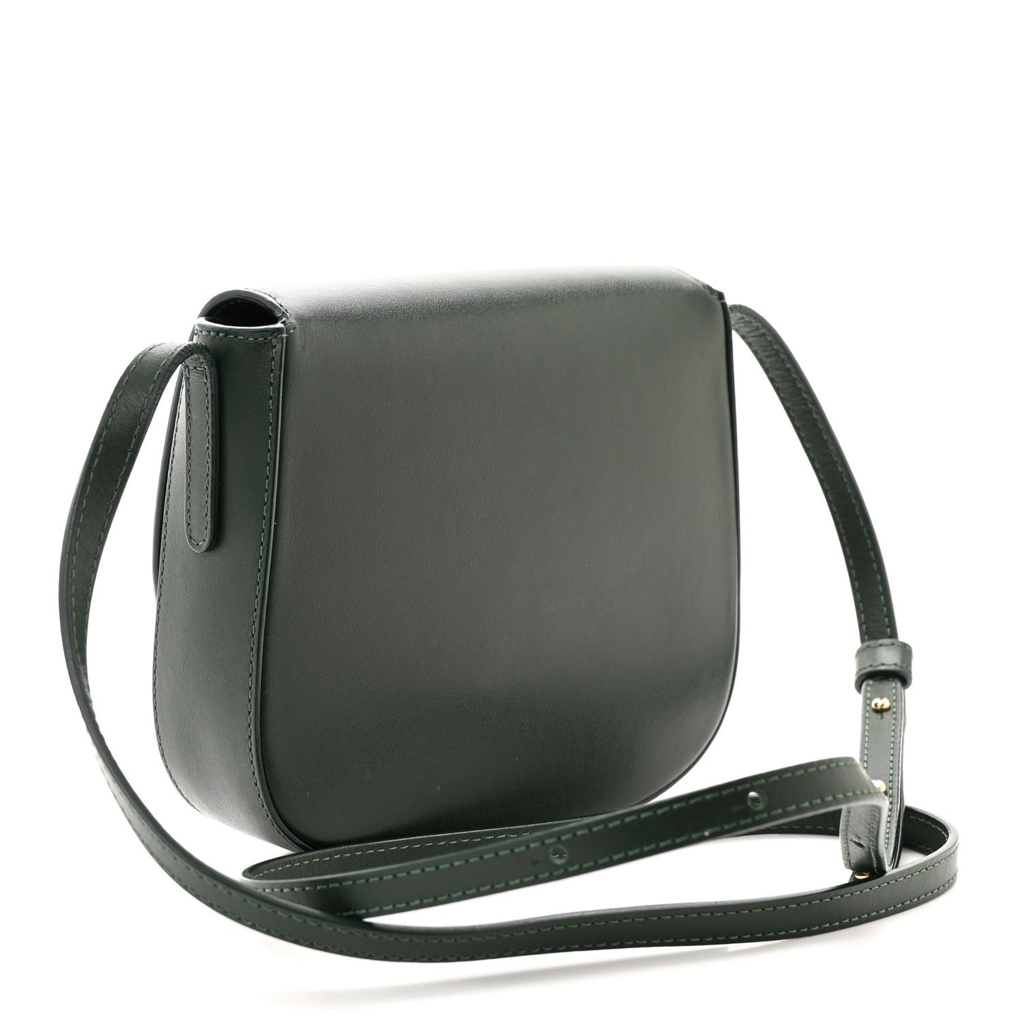 Calfskin Mini Flap Crossbody Bag Moss