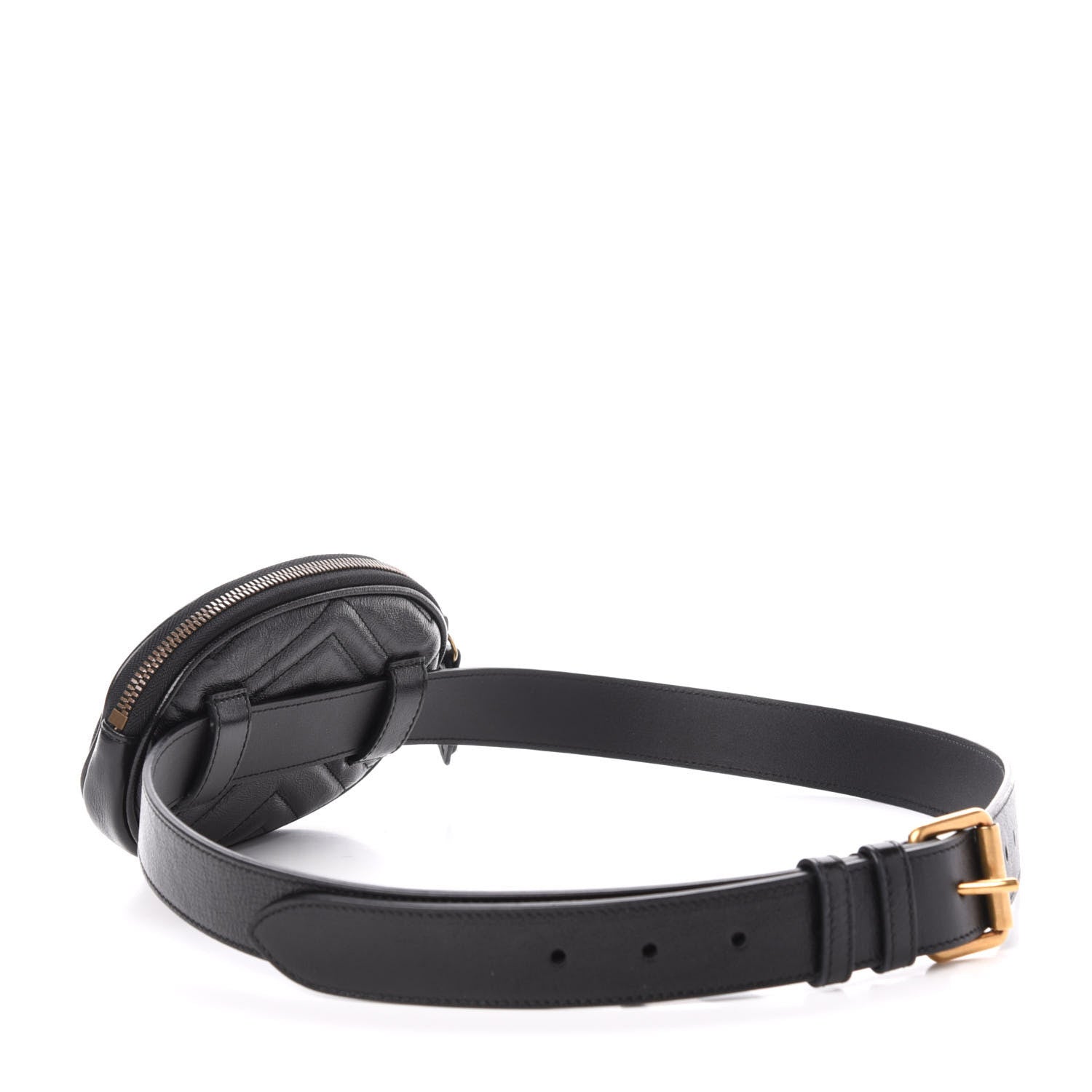 Gucci Calfskin Matelasse GG Marmont 2.0 Multi Belt Bag 95 38 Black 3 of 11