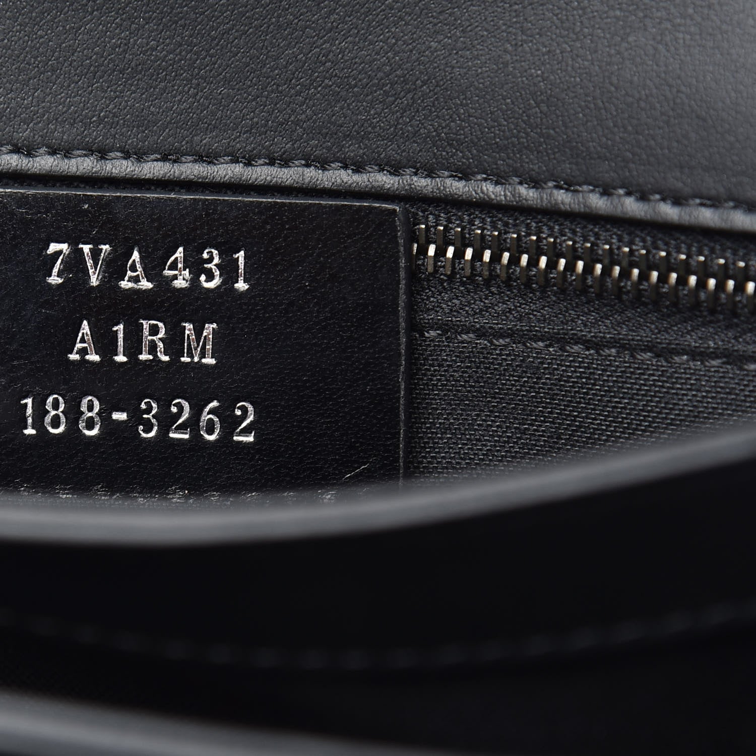 Fendi Vitello Century Grace FF Embossed Top Handle Clutch Black 7 of 9