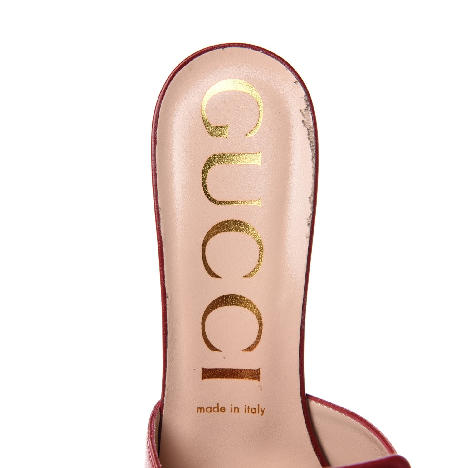 Gucci Malaga Kid Crystal Square G Madelyn Mules 40 Romantic Cerise 8 of 11