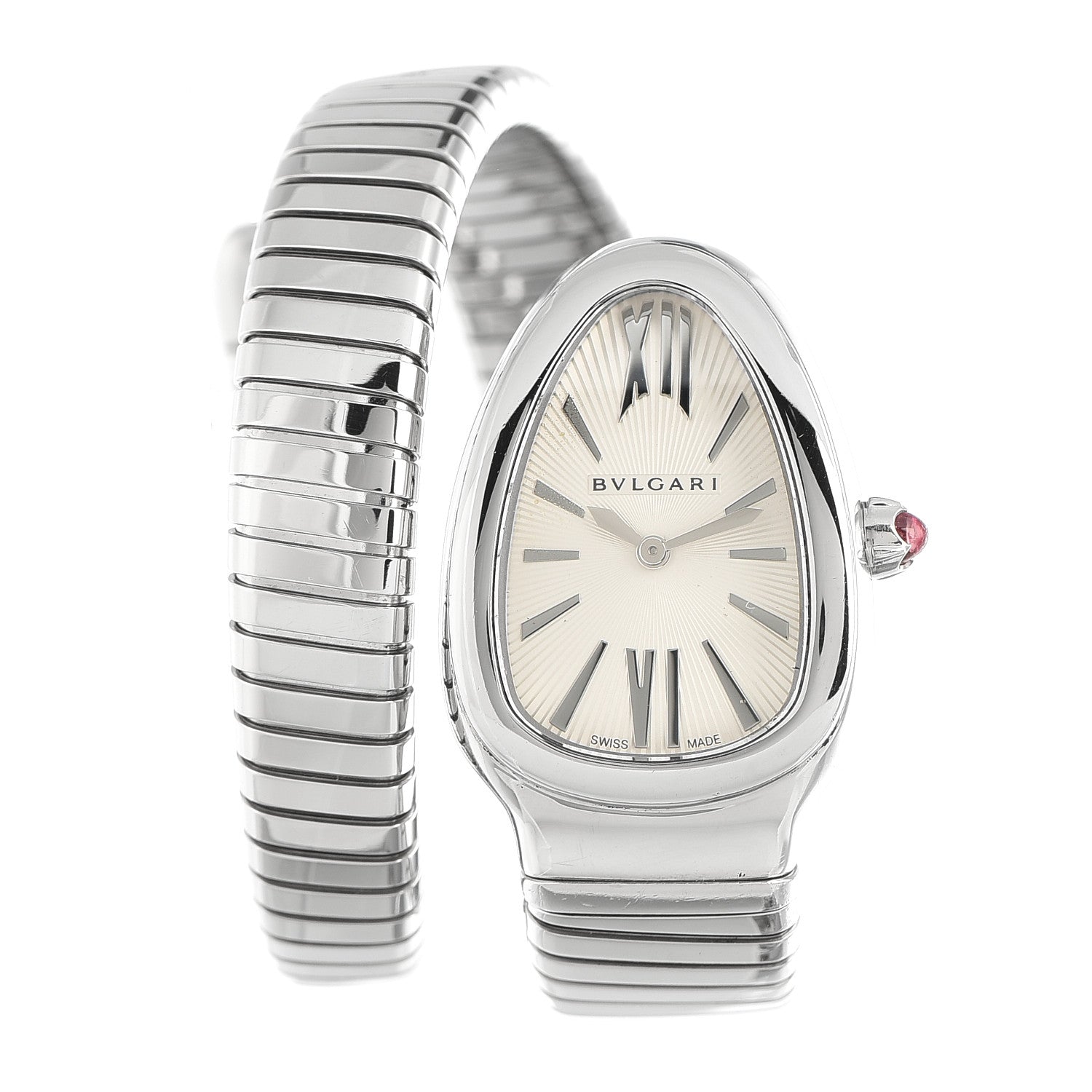 Bulgari Stainless Steel 35mm Serpenti Tubogas Quartz Watch 1 of 14