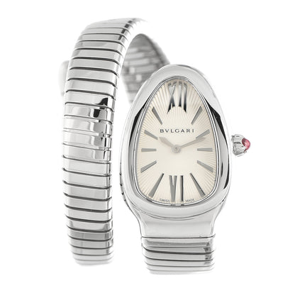 Bulgari Stainless Steel 35mm Serpenti Tubogas Quartz Watch 1 of 14
