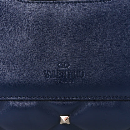 Valentino Garavani Lambskin VLTN Print Candystud Top Handle Bag Navy 8 of 11