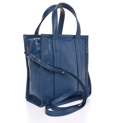 Balenciaga Agneau XS Bazar Shopper Tote Bleu Profond 4 of 8