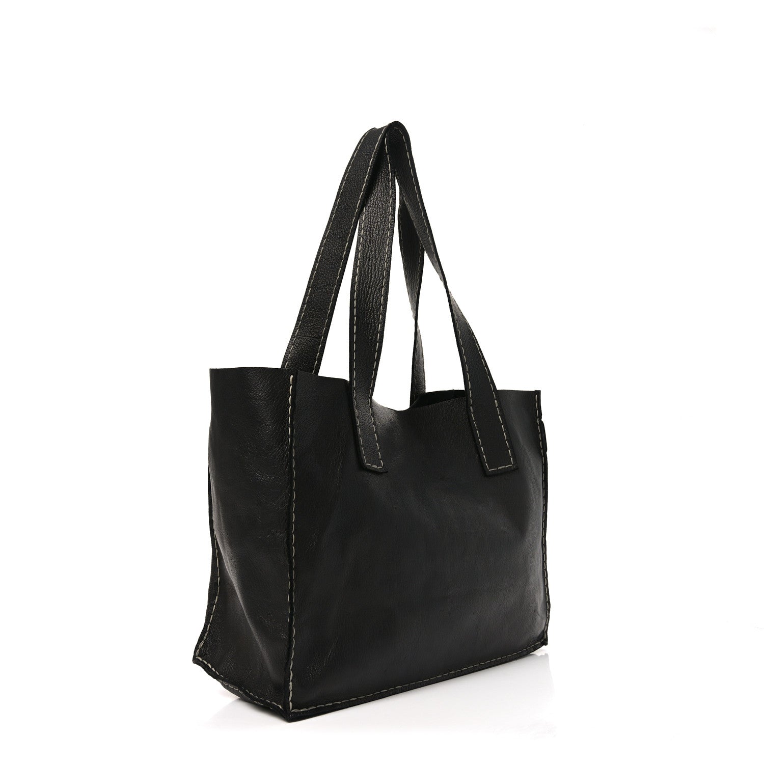 The Row Glossy Nappa Maya E/W Tote Three Black 3 of 9