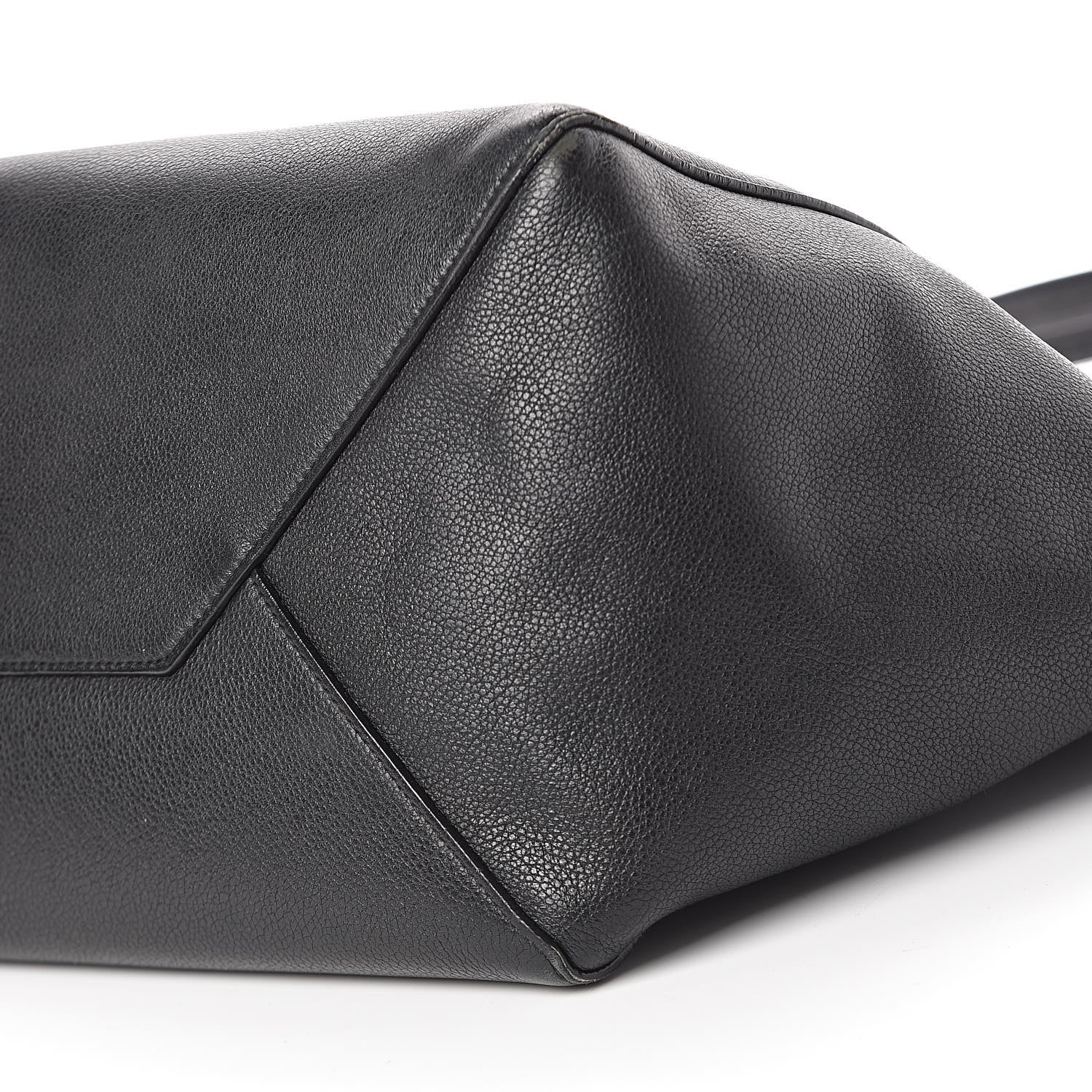 Celine Soft Grained Calfskin Small Belt Cabas Phantom Black 11 of 11