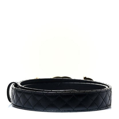 Gucci Calfskin Trapuntata Zumi 30mm Belt 105 42 Black 3 of 8