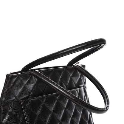 Chanel Caviar Quilted Medallion Tote Dark Brown 9 of 14