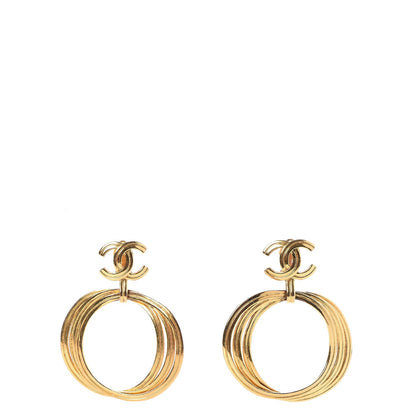 Chanel CC Clip On Earrings Gold 1 of 4