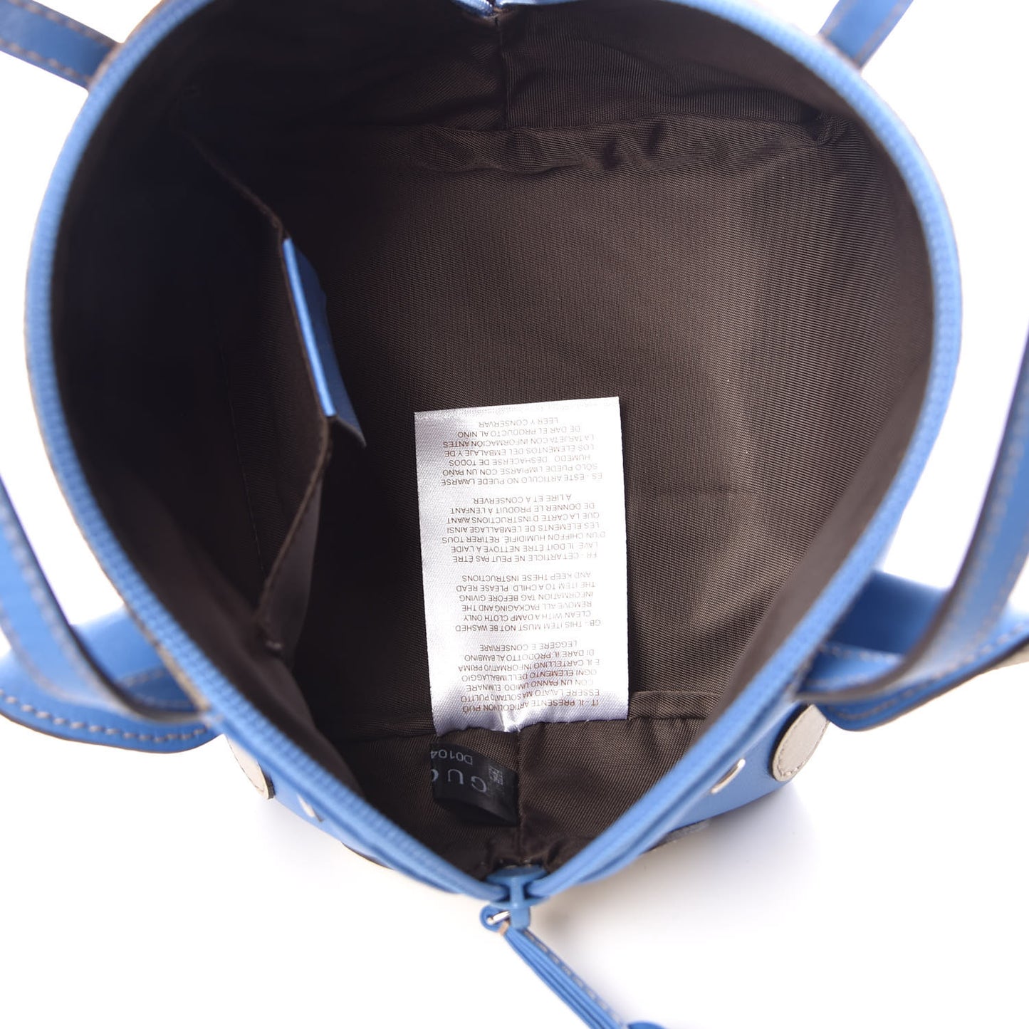 GG Supreme Monogram Children's Zoo Pig Bag Blue
