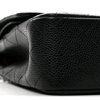Chanel Caviar Quilted Medium Double Flap Black 9 of 11