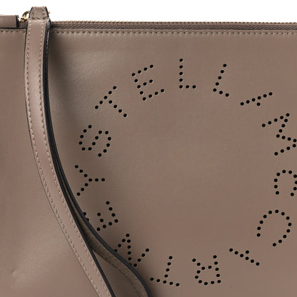 Stella McCartney Alter Nappa Perforated Logo Pouch Beige 8 of 8