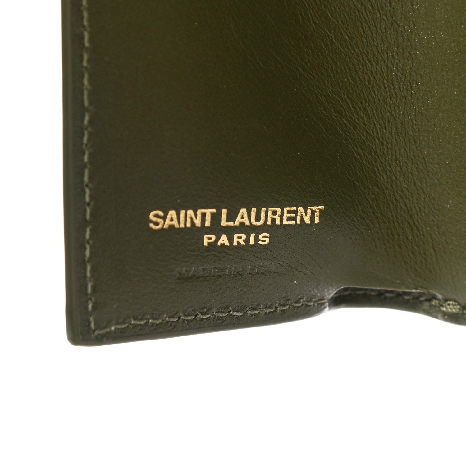 Saint Laurent Lizard Monogram Rider Bag Military Green 7 of 10