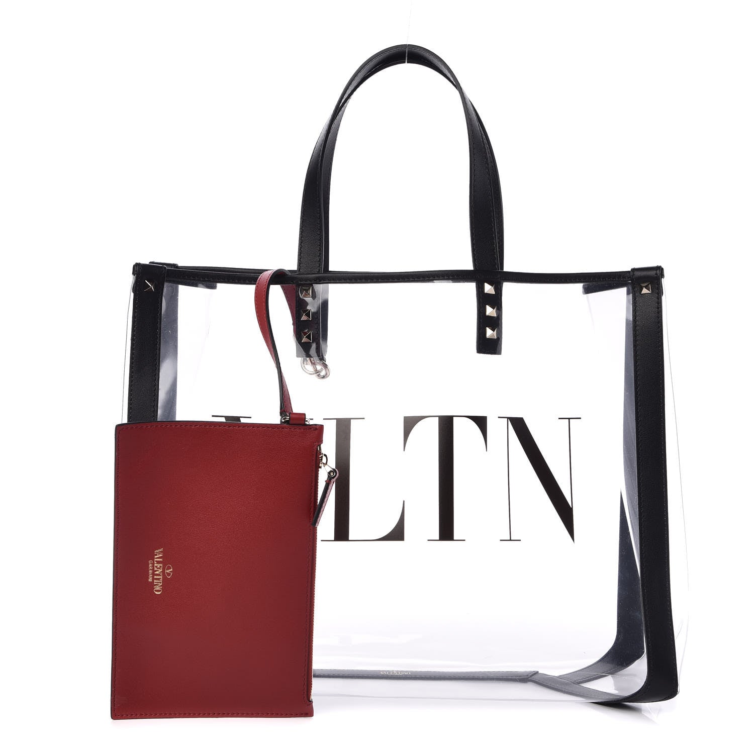 Valentino Garavani Plexy VLTN Shopping Bag Transparent 1 of 9