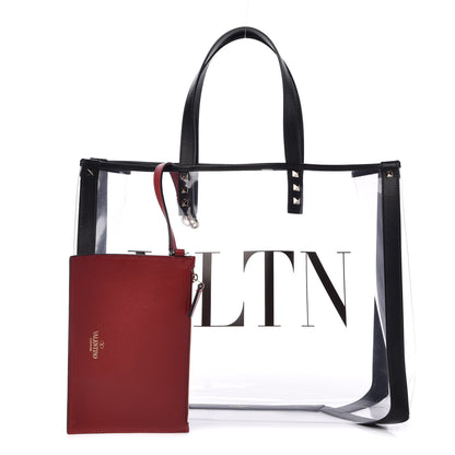 Valentino Garavani Plexy VLTN Shopping Bag Transparent 1 of 9