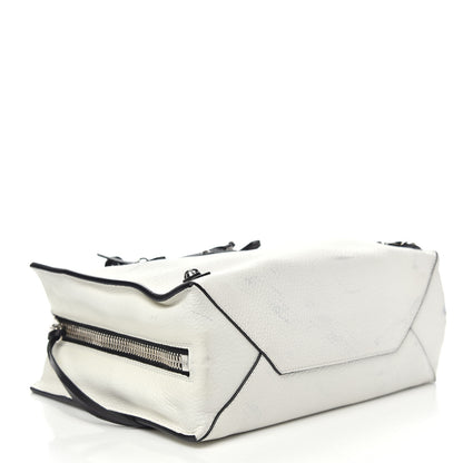 Balenciaga Veau Papier A6 Zip Around Tote White Black 5 of 17