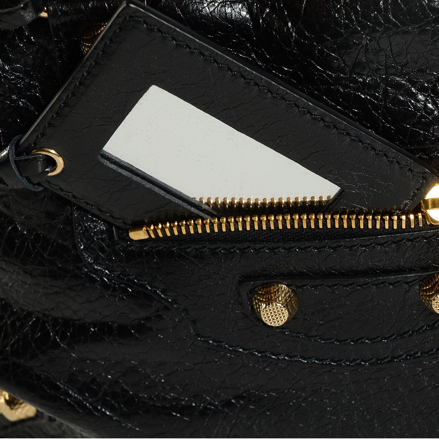 Balenciaga Agneau Giant 12 Gold Hardware Bowling Bag Black 10 of 14