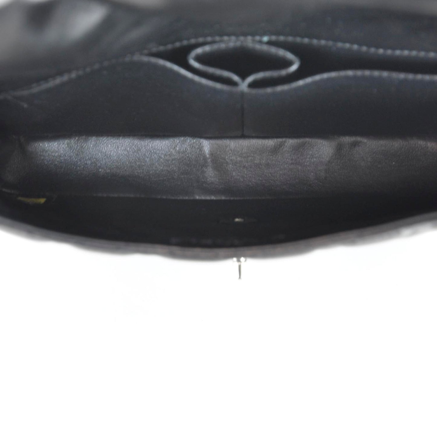 Lambskin East West Flap Black