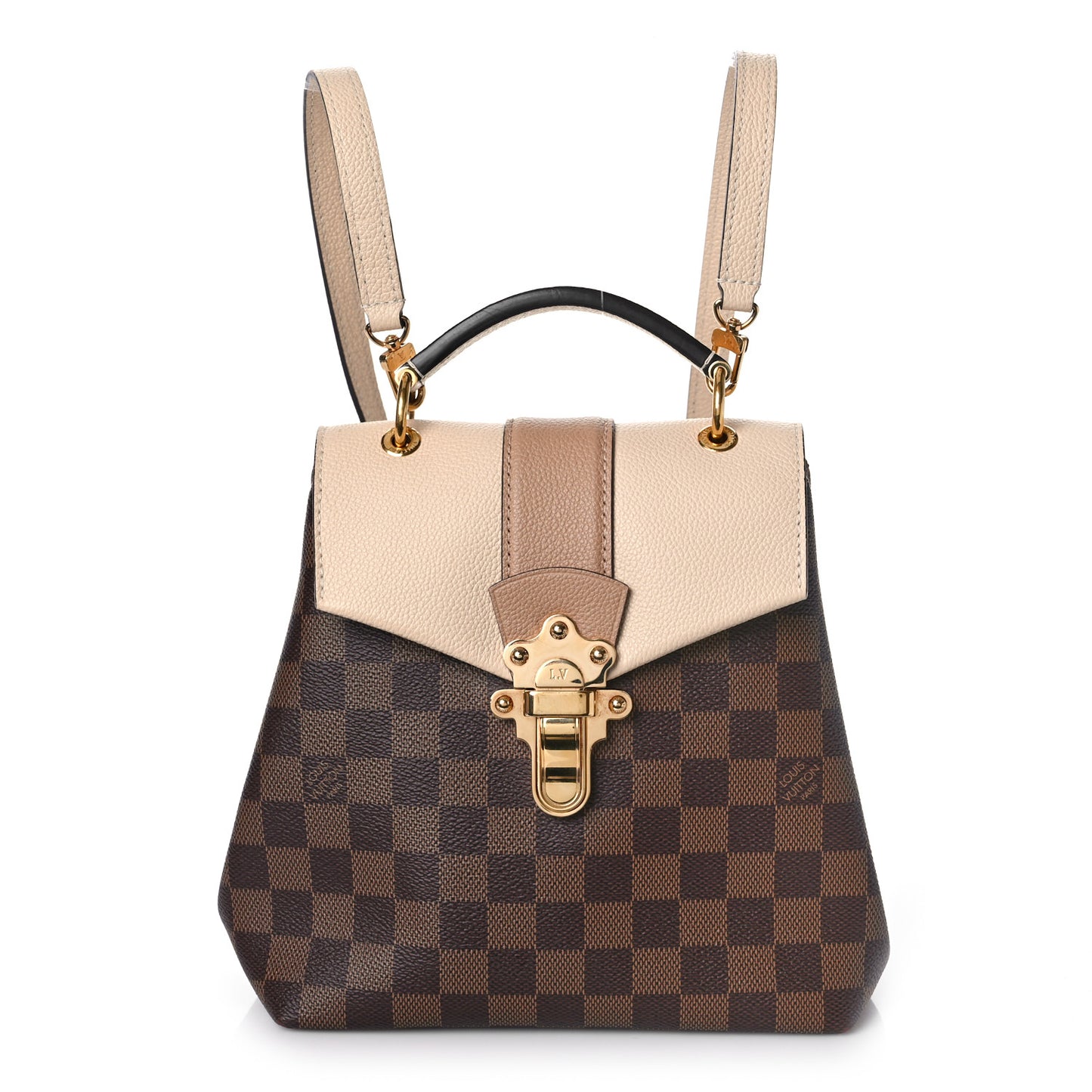 Damier Ebene Clapton Backpack Crème