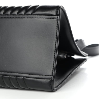 Prada Soft Calfskin Impunture Diagramme Tote Black 8 of 8