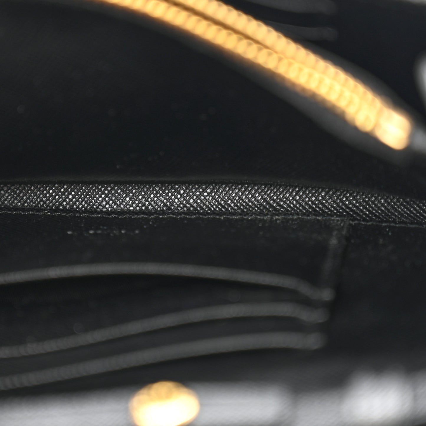 Saffiano Envelope Crossbody Wallet Black