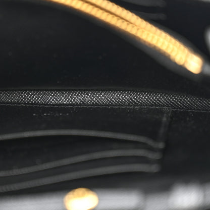 Prada Saffiano Envelope Crossbody Wallet Black 6 of 14