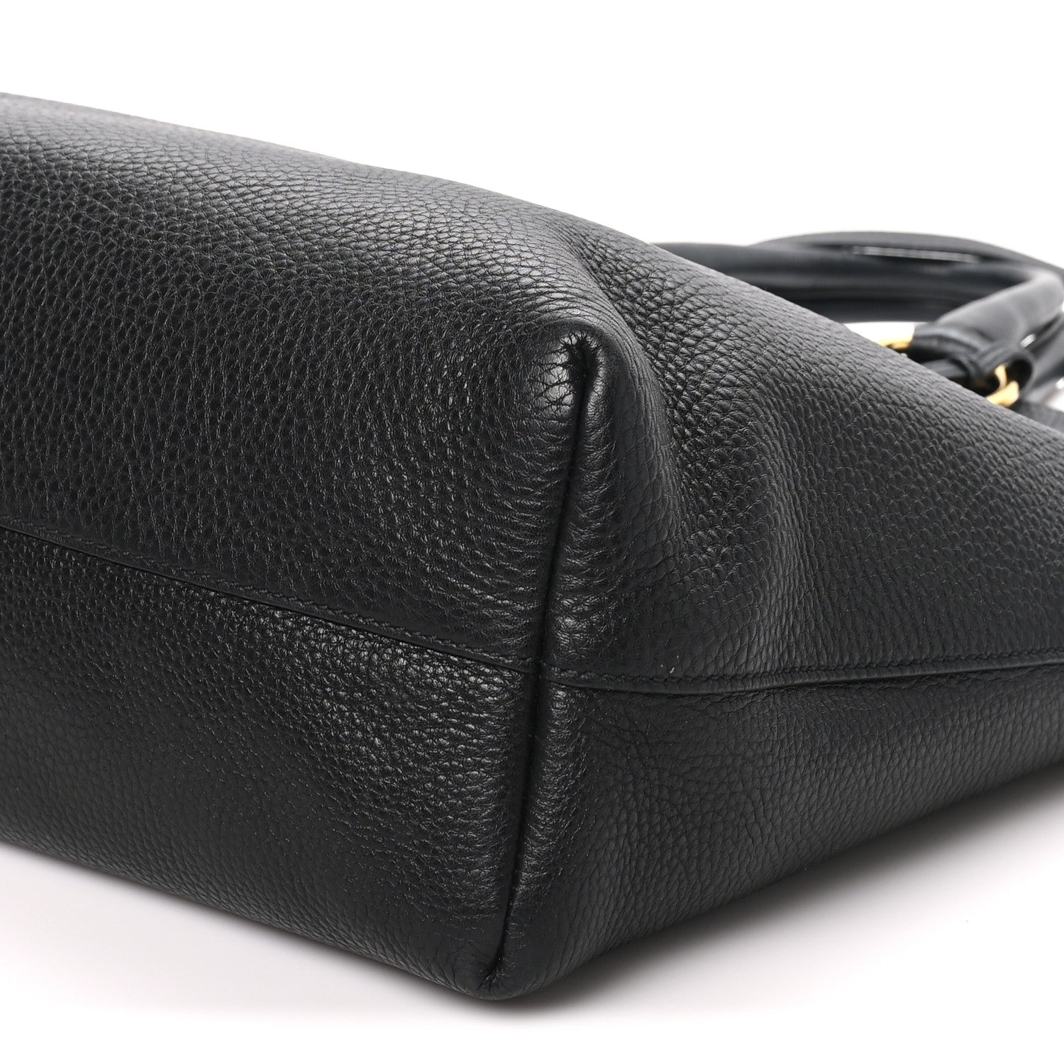Prada Vitello Daino Shopping Tote Black 9 of 9