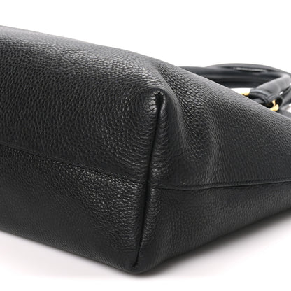 Prada Vitello Daino Shopping Tote Black 9 of 9