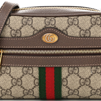 Gucci GG Supreme Monogram Web Mini Ophidia Shoulder Bag Brown 8 of 10