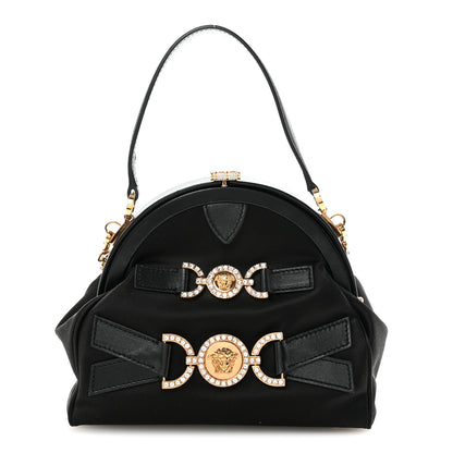 Versace Satin Crystal Medusa 95 Plaque Bag Black 1 of 9