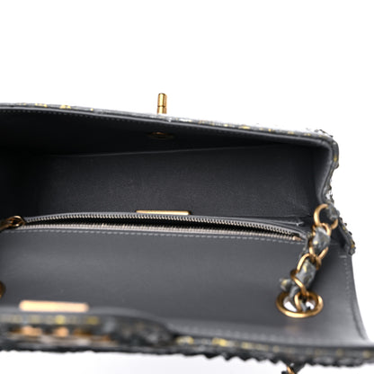 Chanel Snakeskin Mini Rectangular Flap Grey Gold 5 of 9