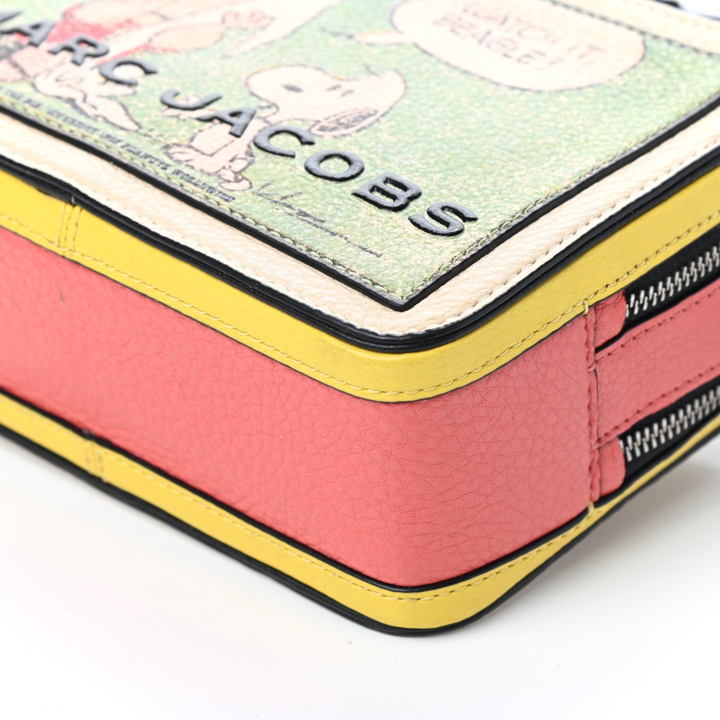 X Peanuts Calfskin The Box 20 Crossbody Yellow Multicolor