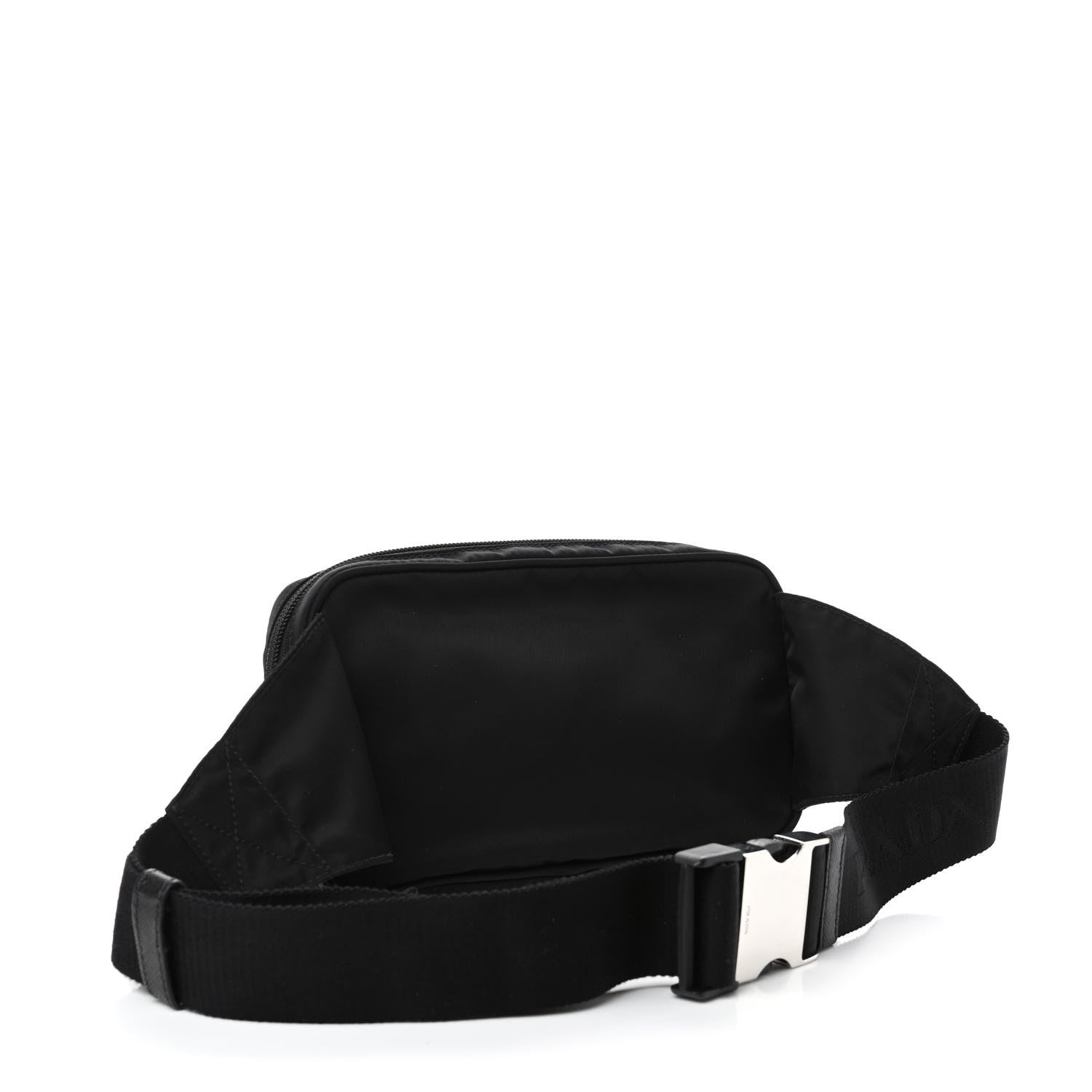 Prada Tessuto Nylon Saffiano Belt Bag Black 2 of 4