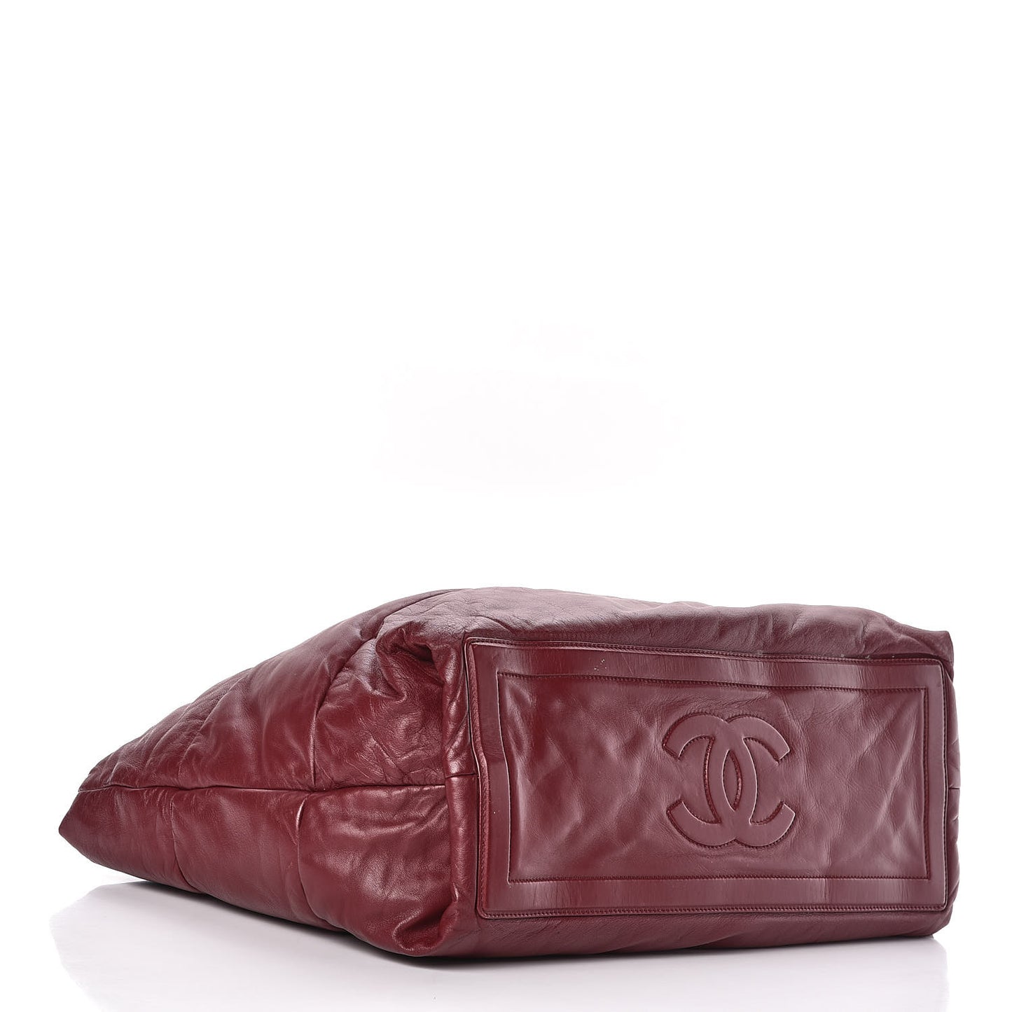 Lambskin Quilted Medium Coco Cocoon Reversible Tote Black