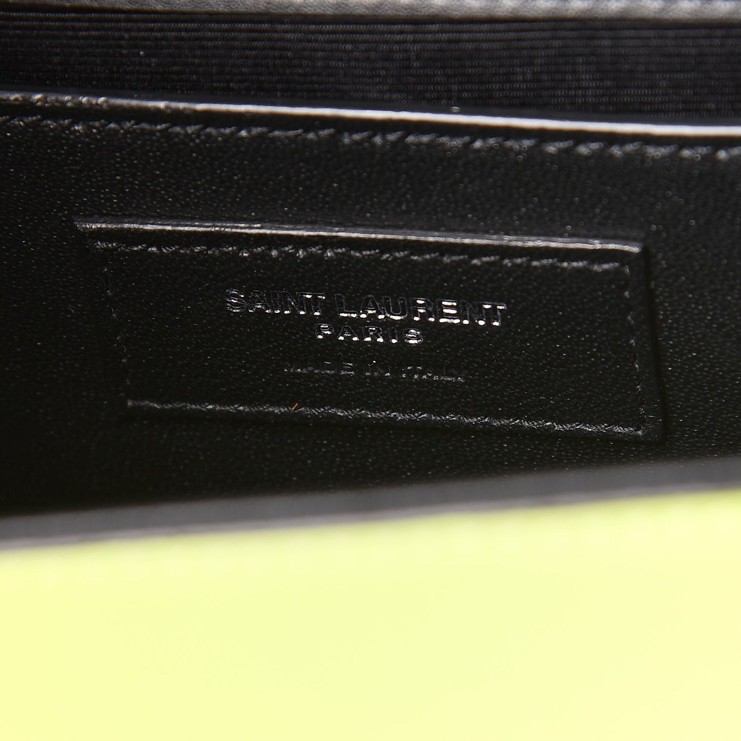 Patent Grain de Poudre Small Monogram Kate Satchel Neon Yellow