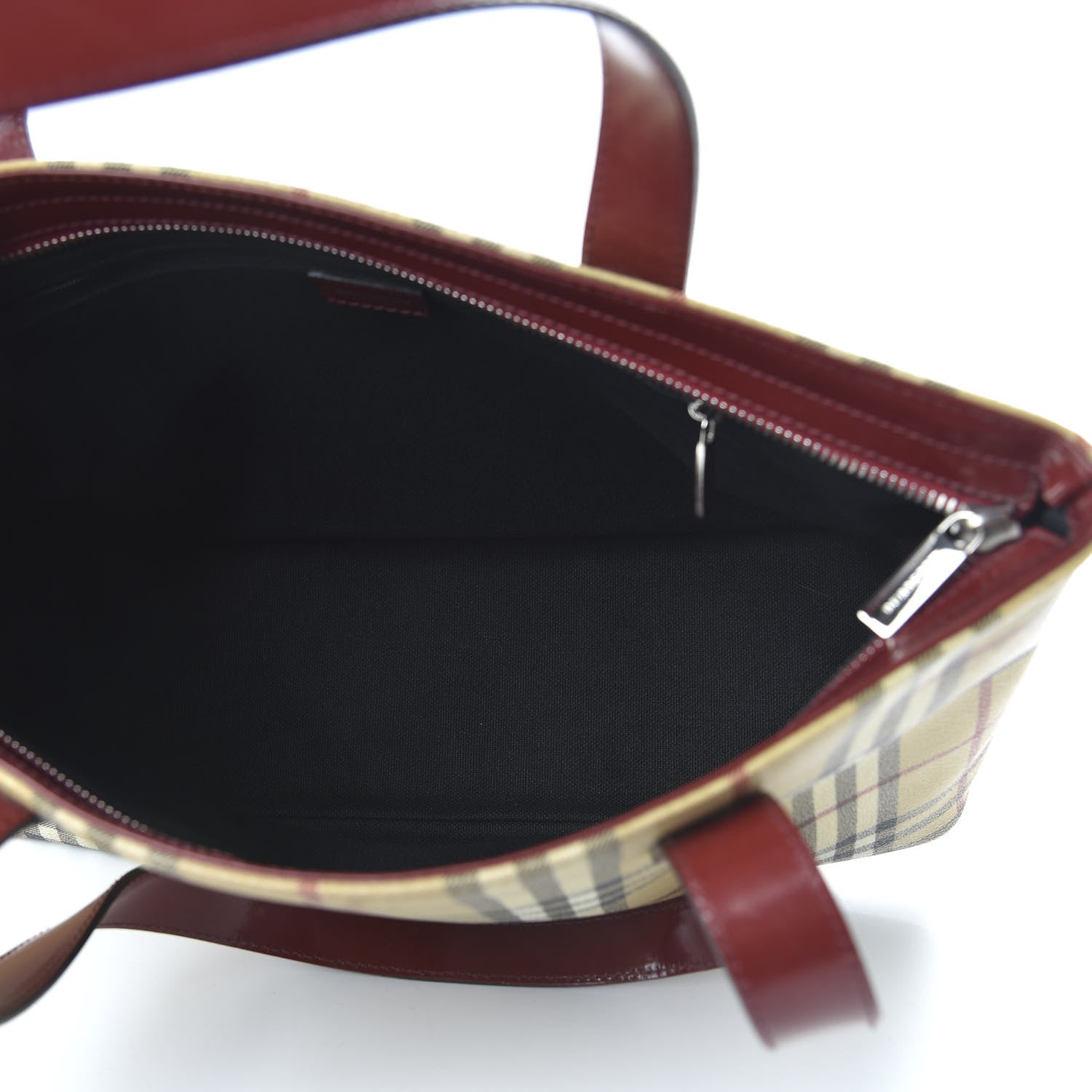 Burberry Haymarket Check Medium Tote Red 5 of 9