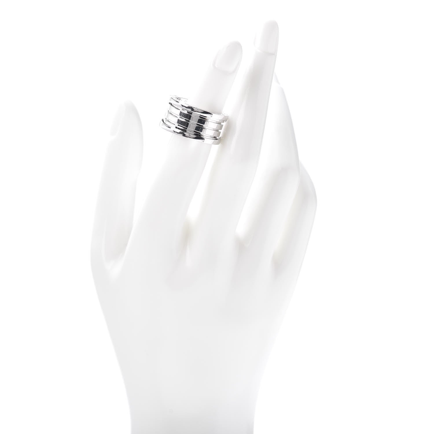 Bulgari 18K White Gold B.Zero1 Four-Band Ring 56 7.5 2 of 5