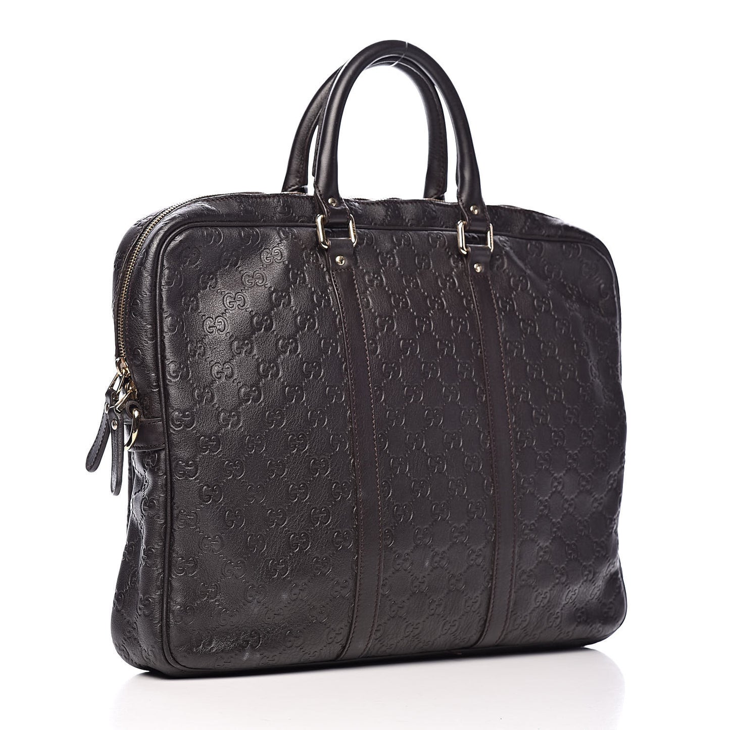Guccissima Medium Briefcase Chocolate