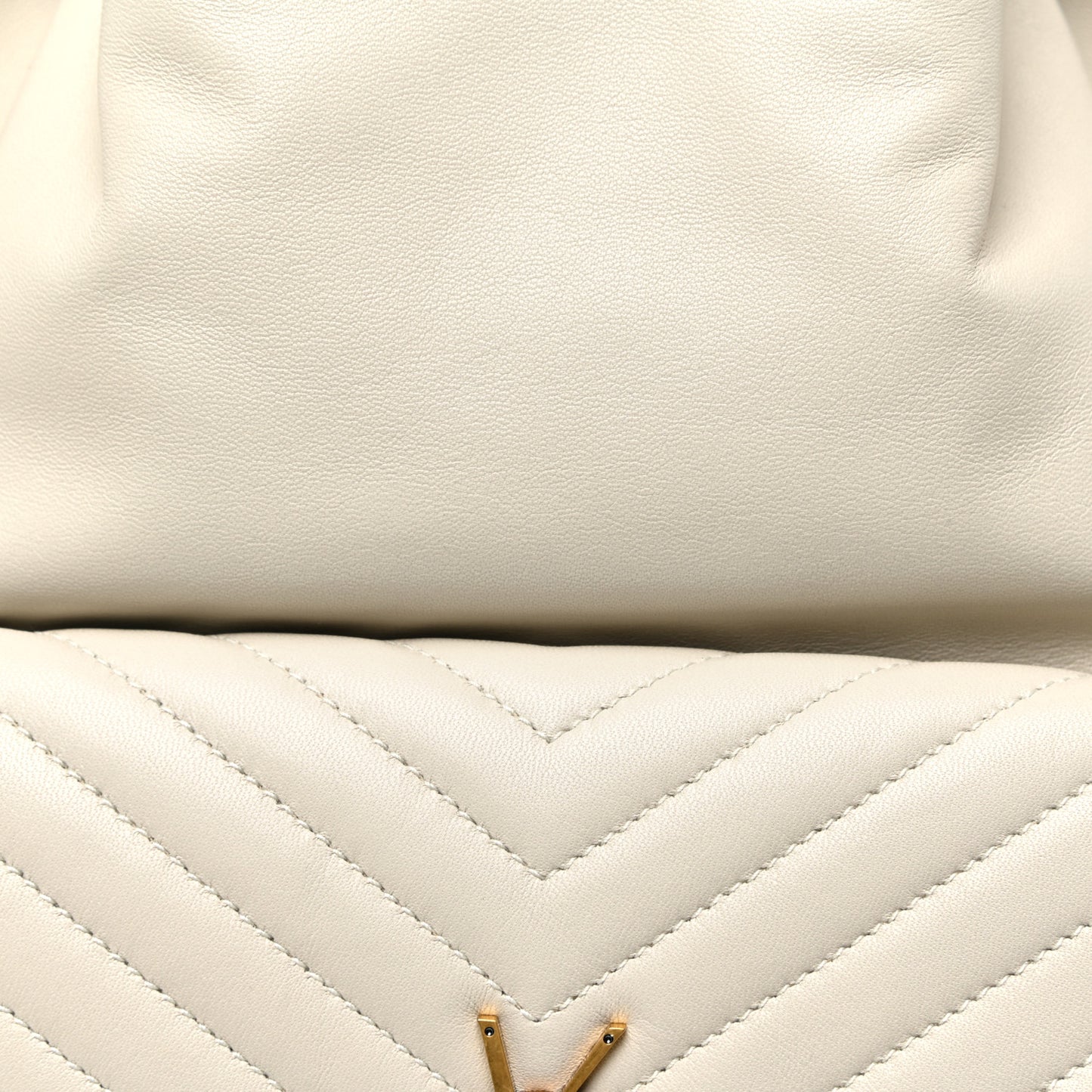 Lambskin Matelasse Monogram Joe Backpack Cream