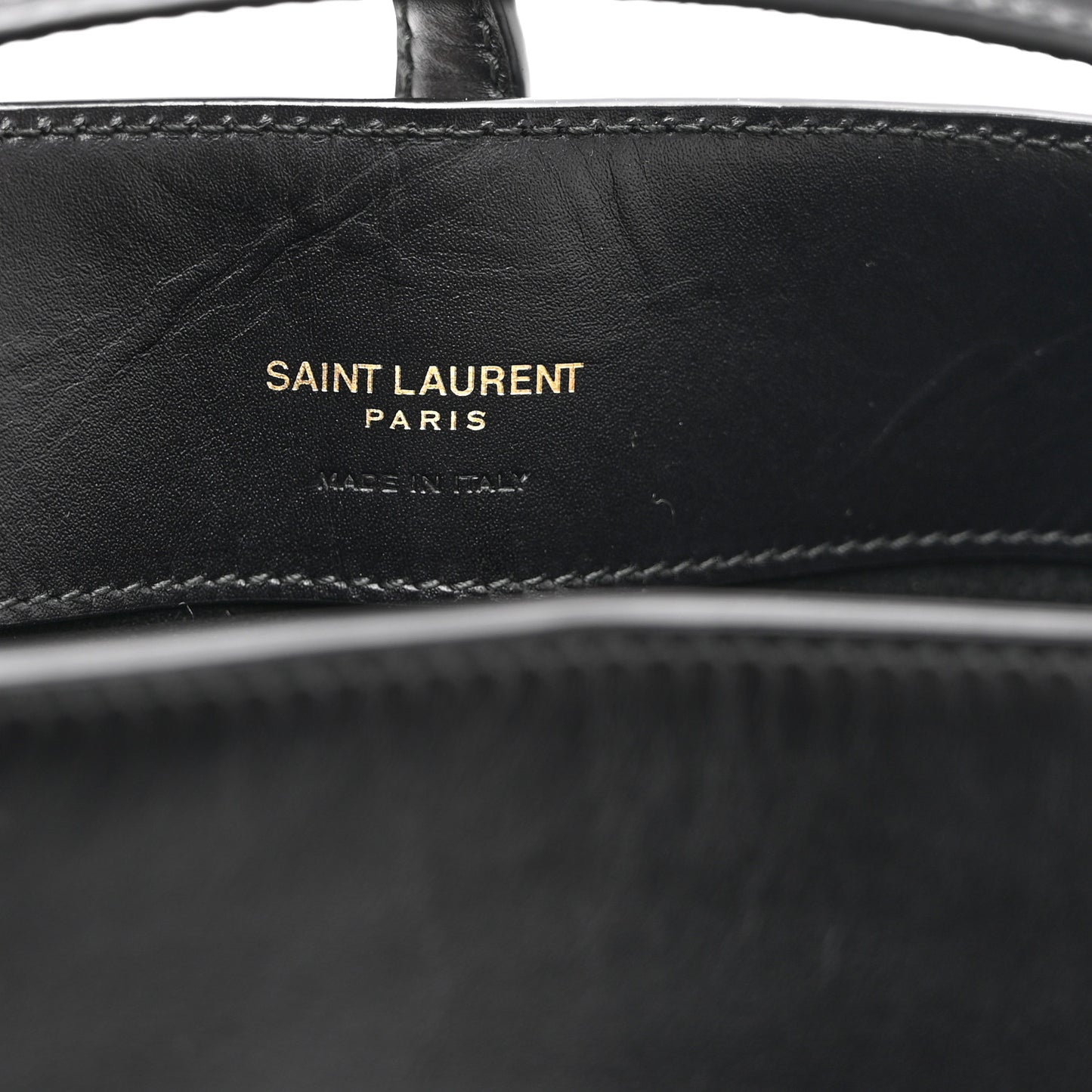 Shiny Calfskin Le 37 Mini Bucket Bag Black