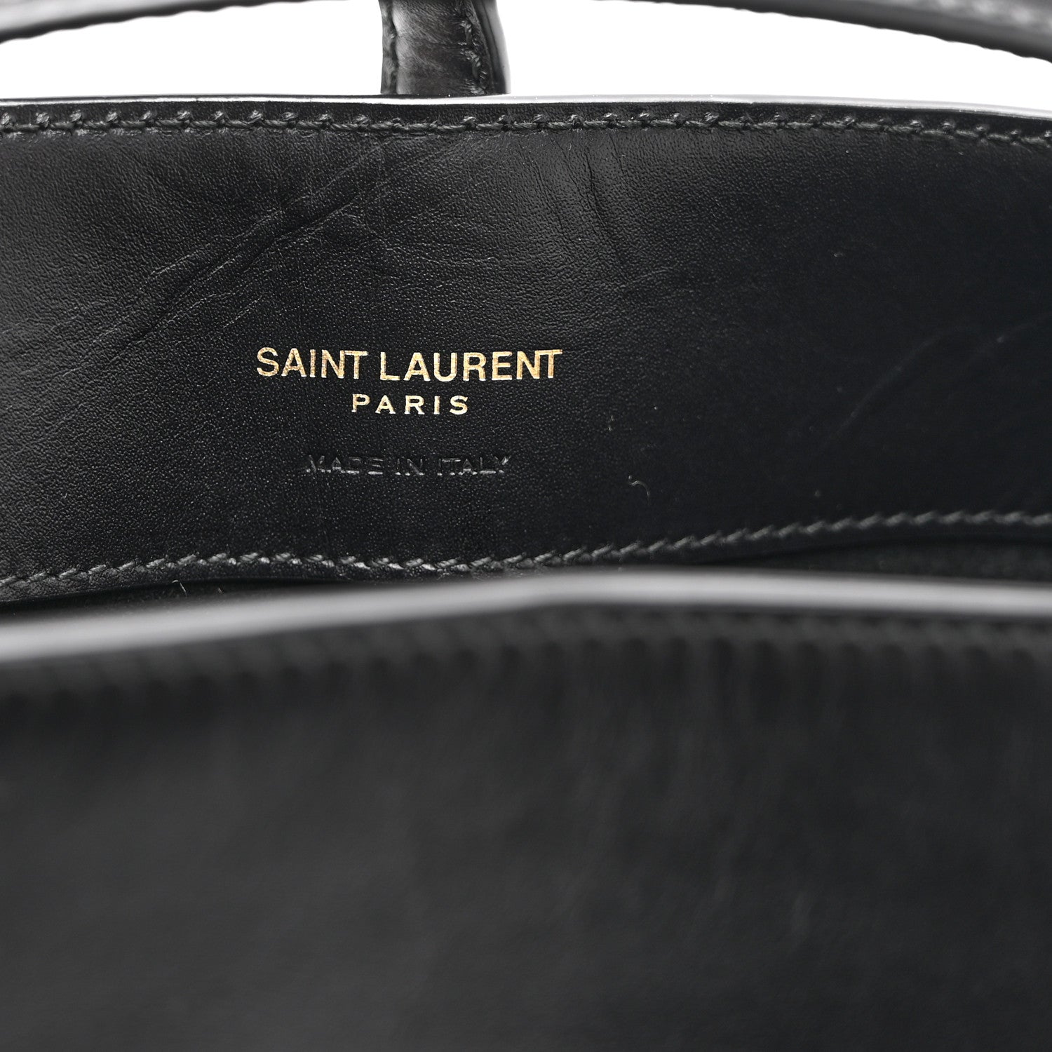 Saint Laurent Shiny Calfskin Le 37 Mini Bucket Bag Black 6 of 10
