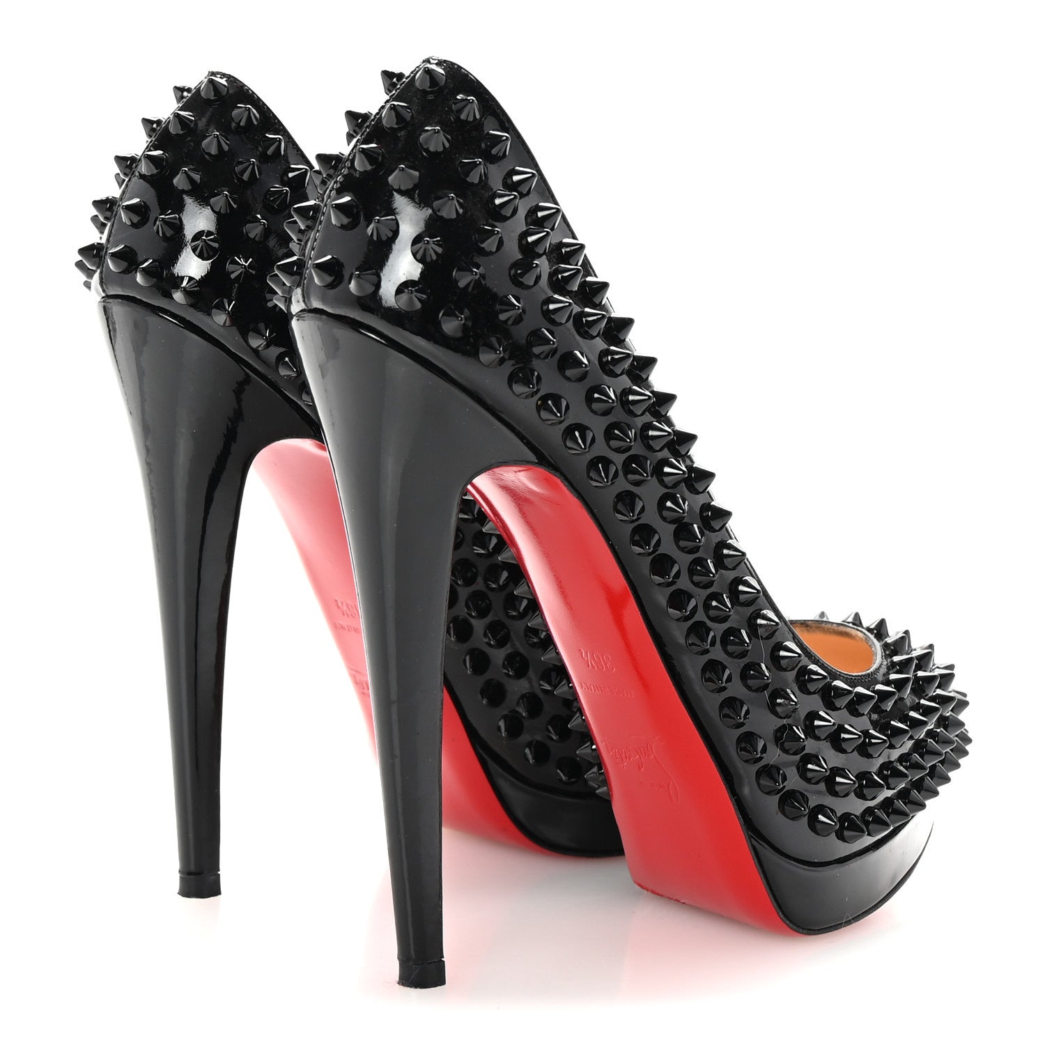 Christian Louboutin Patent Alti Spikes 160 Pumps 36.5 Black 5 of 8